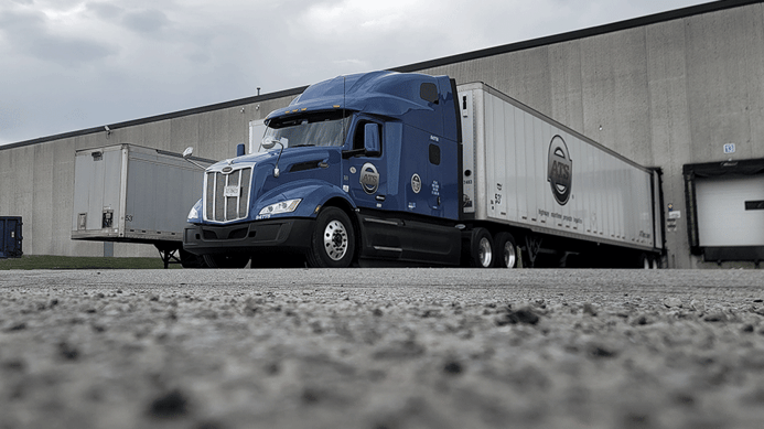 Van Truck at Loading Dock
