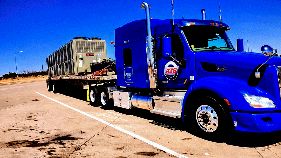 HVAC System on Flatbed Trailer
