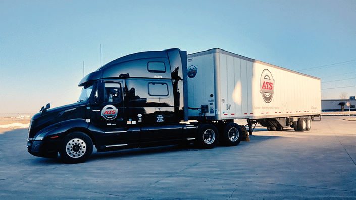 Semi-truck-at-pickup-site