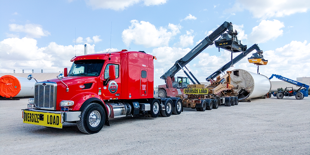 Red-Heavy-Haul-Truck-Loading-Wind-Tower