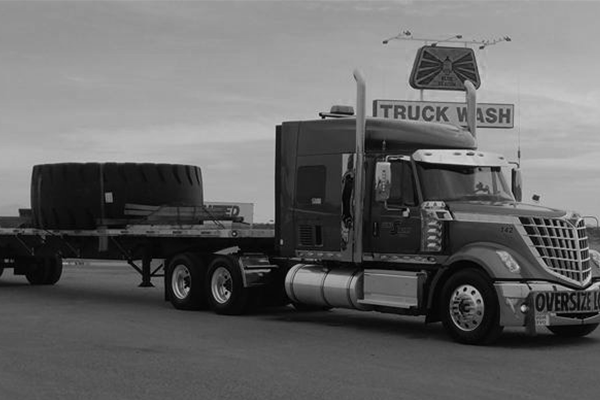 Flatbed Truck at Wash